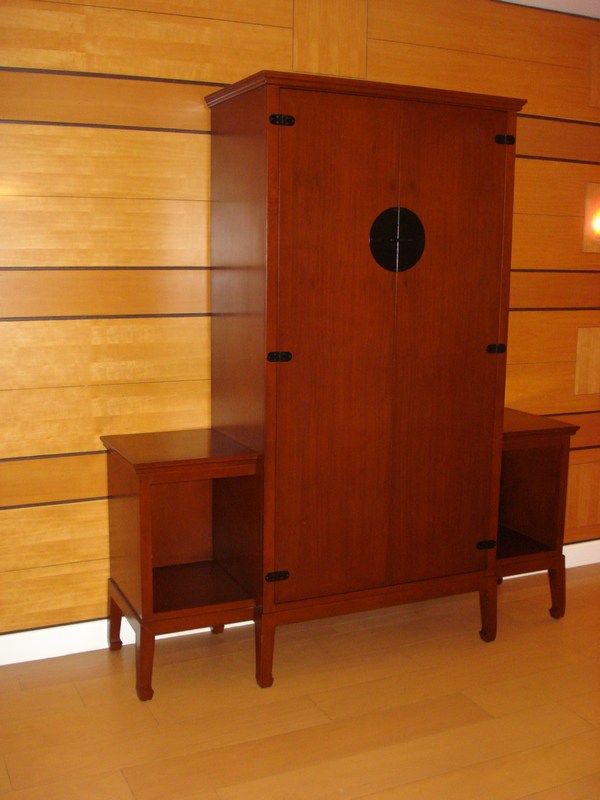 Entry Foyer with Chinese-Style Armoire